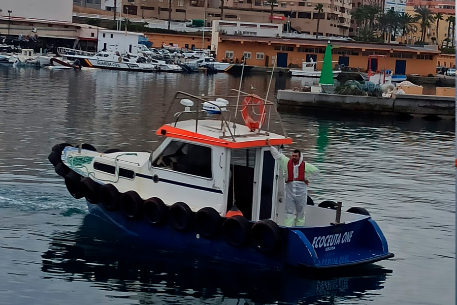 Simulacro de vertidos en el Muelle Alfau / Autoridad Portuaria