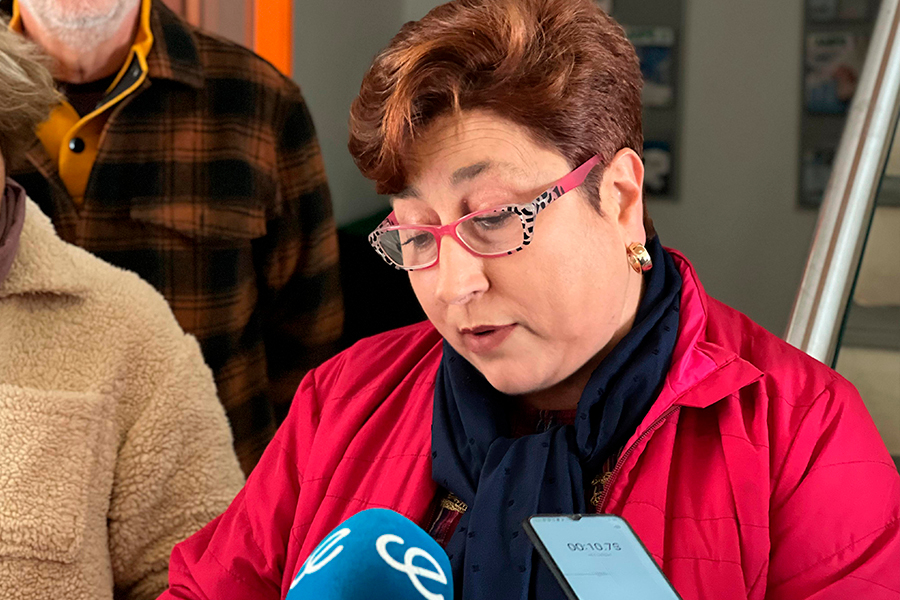María José Aznar en el minuto de silencio por Gaza / Daniel Hernández