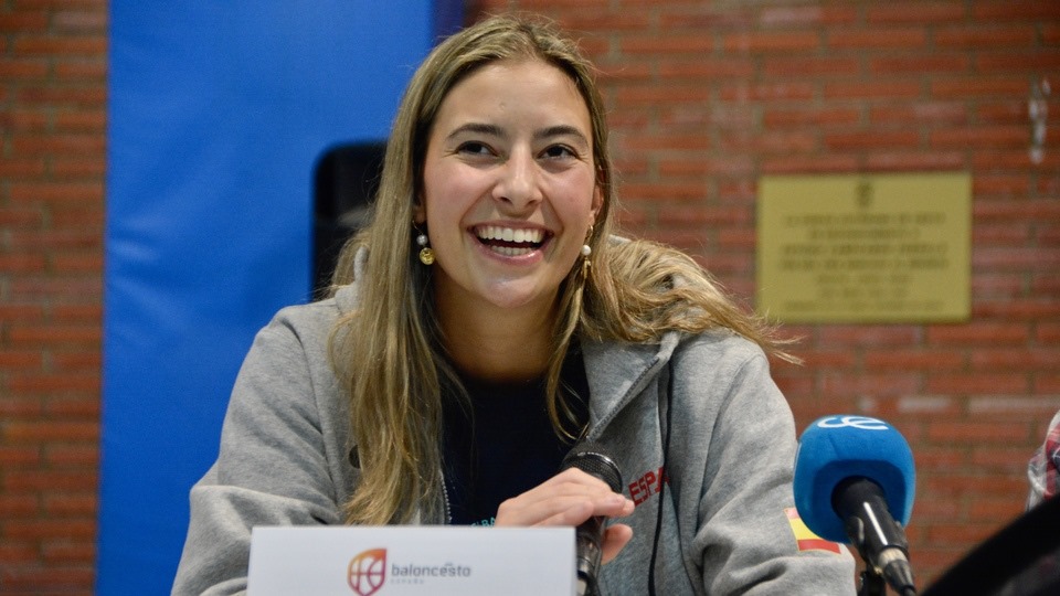 María Gascón, durante la charla