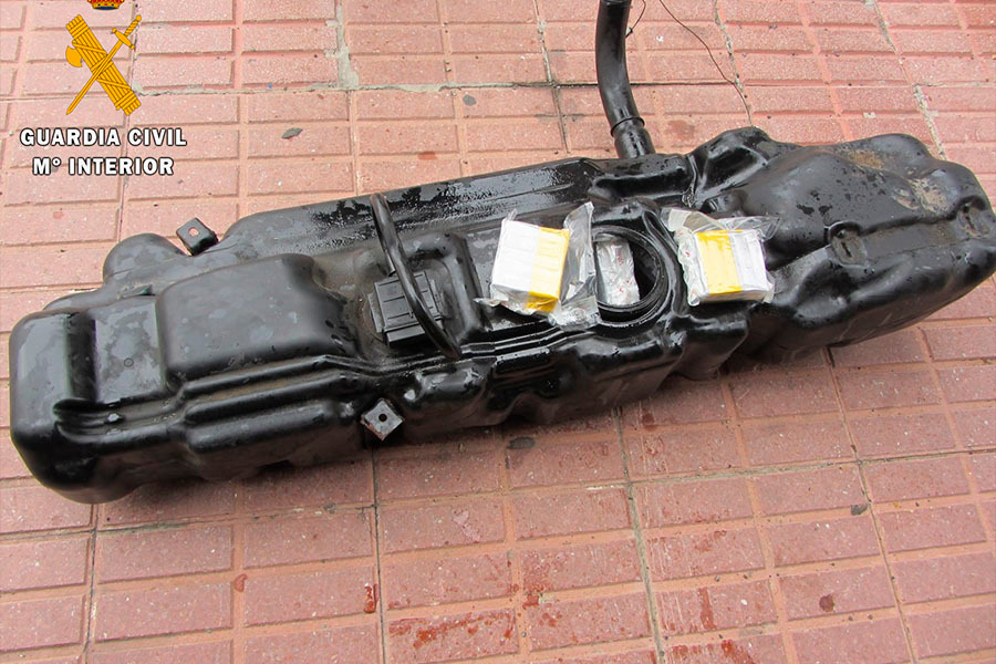 Hachís aprehendido en una Ambulancia
