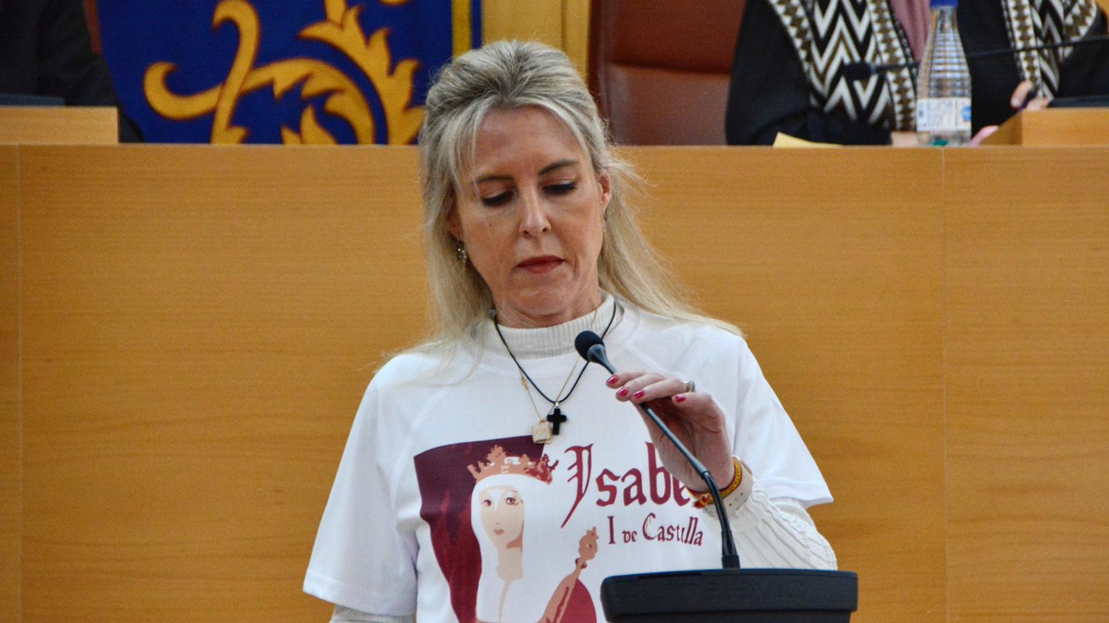 Teresa López, durante el transcurso de una sesión plenaria / A. Castillo