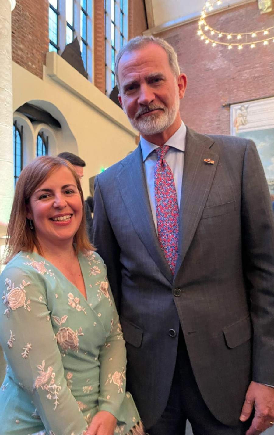 Rosa Rosado, junto a Felipe VI