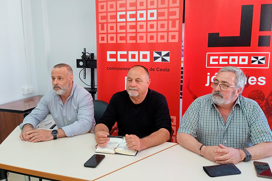 Visita de Agustín Martín, secretario confederal de Organización y Extensión Sindical de CCOO  / César Martín