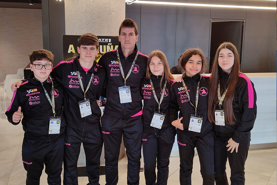 Participación del Sepai karate en la Youth League en A Coruña