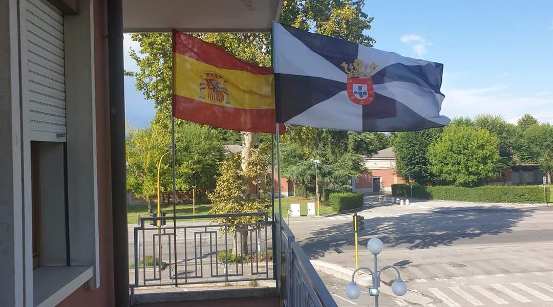 Balcón de la casa de Quiroga, en la localidad italiana de Padúa