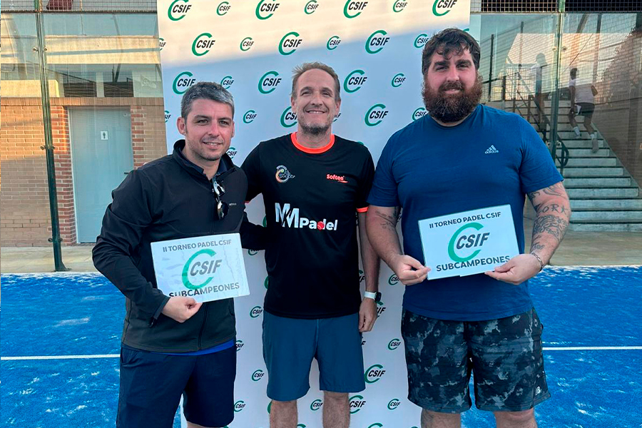 Ganadores Padel CSIF 3