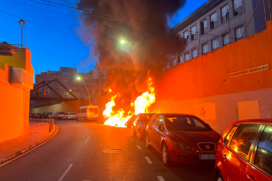 Incendio en Bermudo Soriano