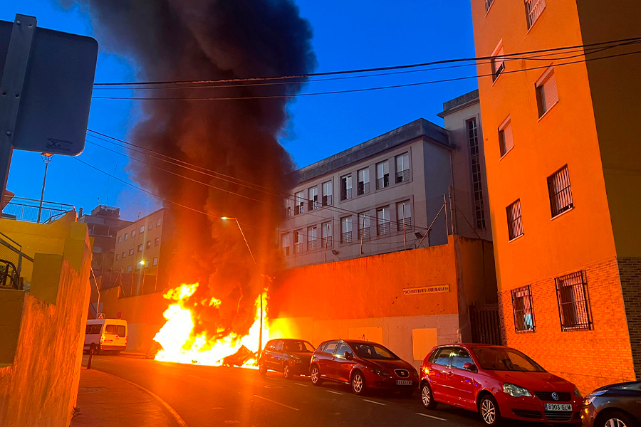 Incendio en Bermudo Soriano