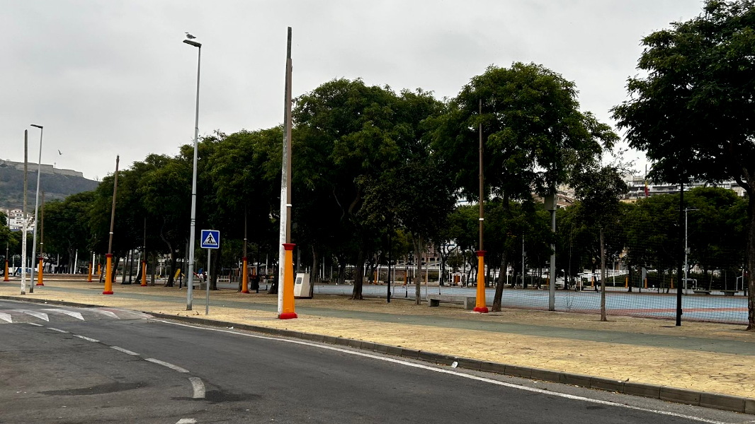 Comienza el montaje del alumbrado para las Fiestas Patronales (4)