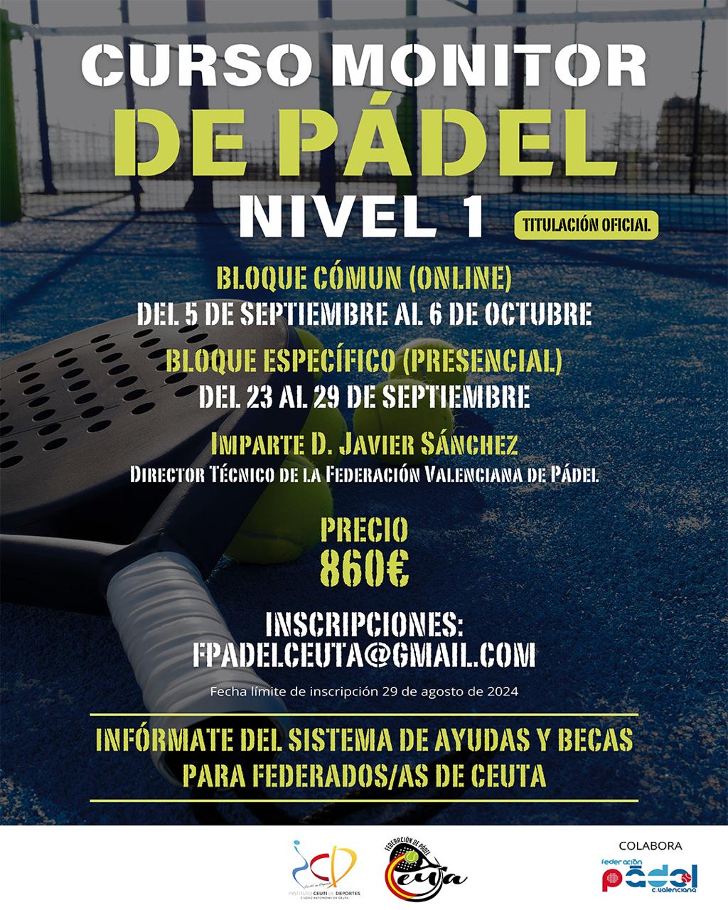 Curso de Monitor de Padel Nivel 1