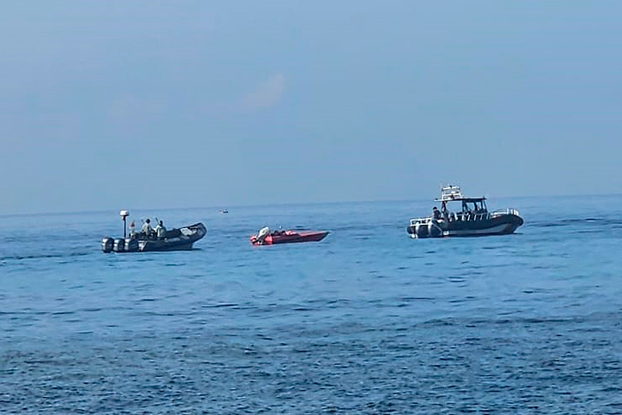 Intercepción de una embarcación en Benzú