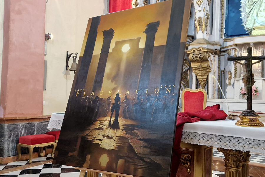 Cartel anunciador del Centenario de La Flagelación / Laura Ortiz