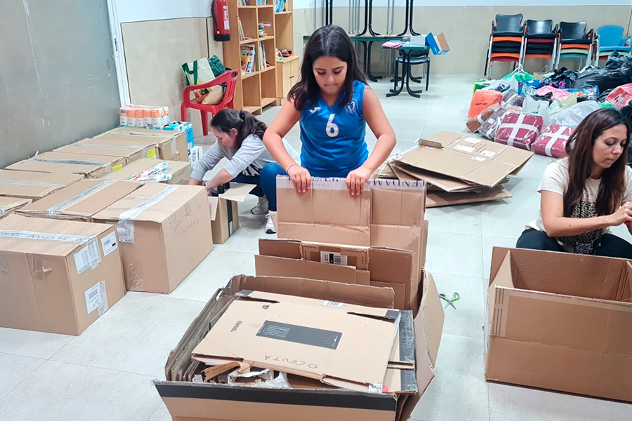 Recogida solidaria en Parques de Ceuta