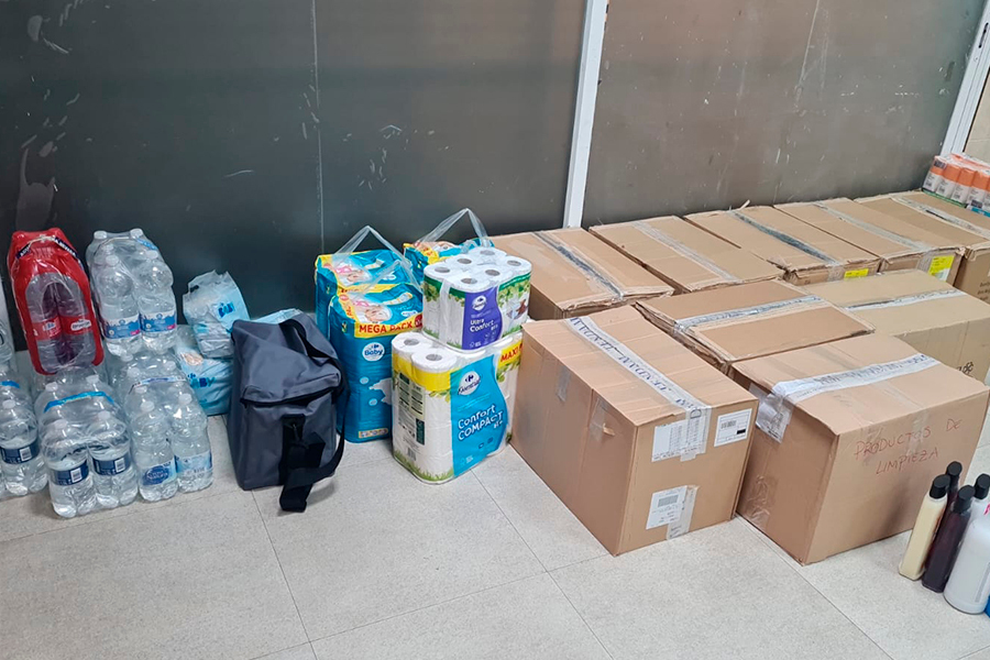 Recogida solidaria en Parques de Ceuta