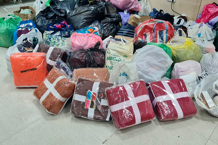 Recogida solidaria en Parques de Ceuta