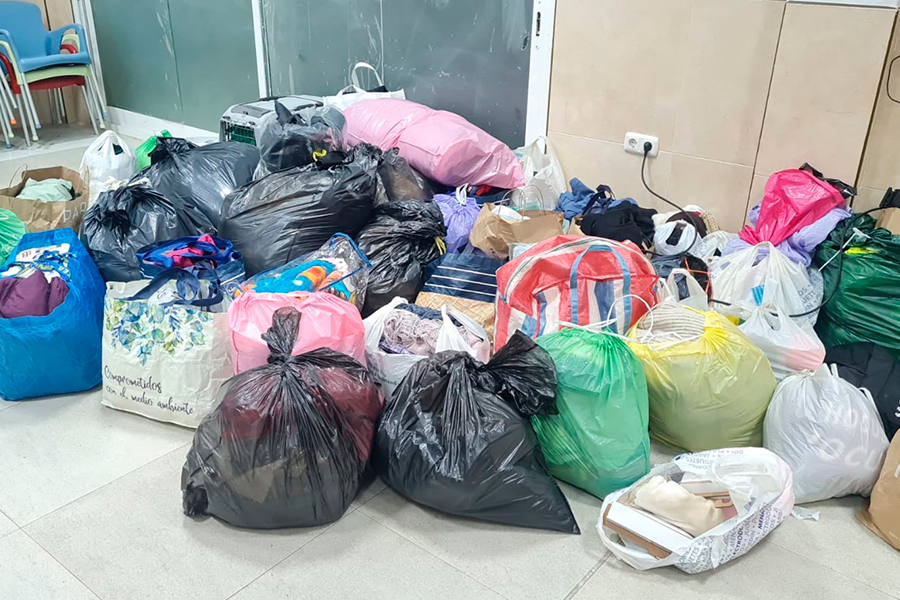Recogida solidaria en Parques de Ceuta