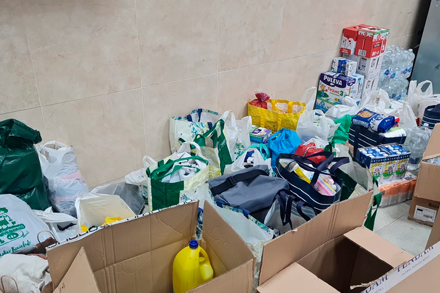 Recogida solidaria en Parques de Ceuta