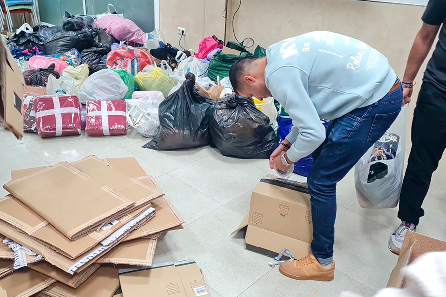 Recogida solidaria en Parques de Ceuta
