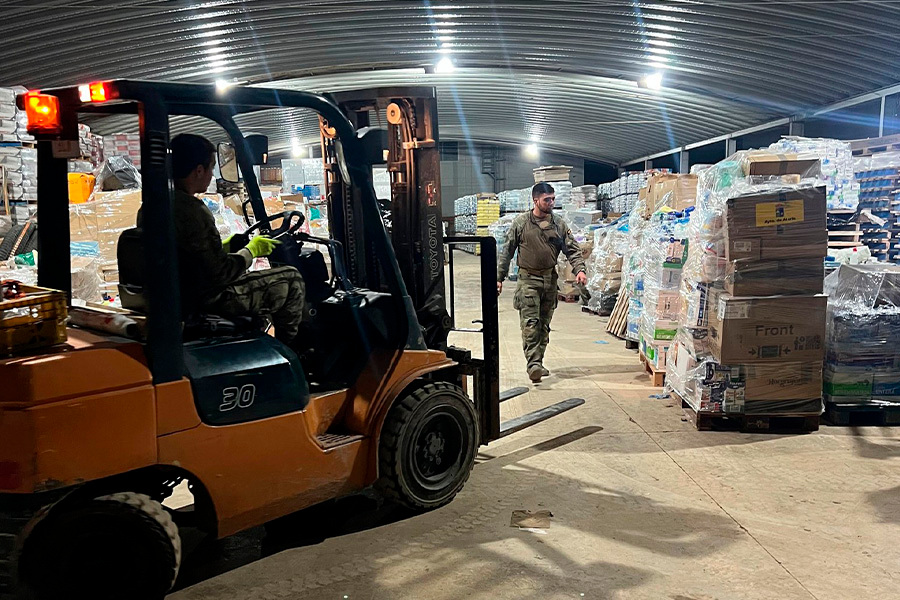 Los Regulares de Ceuta continúan su labor en Algemesi