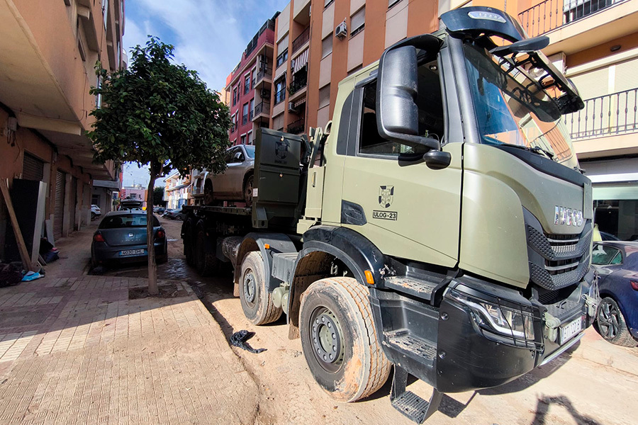 Los Regulares de Ceuta continúan su labor en Algemesi