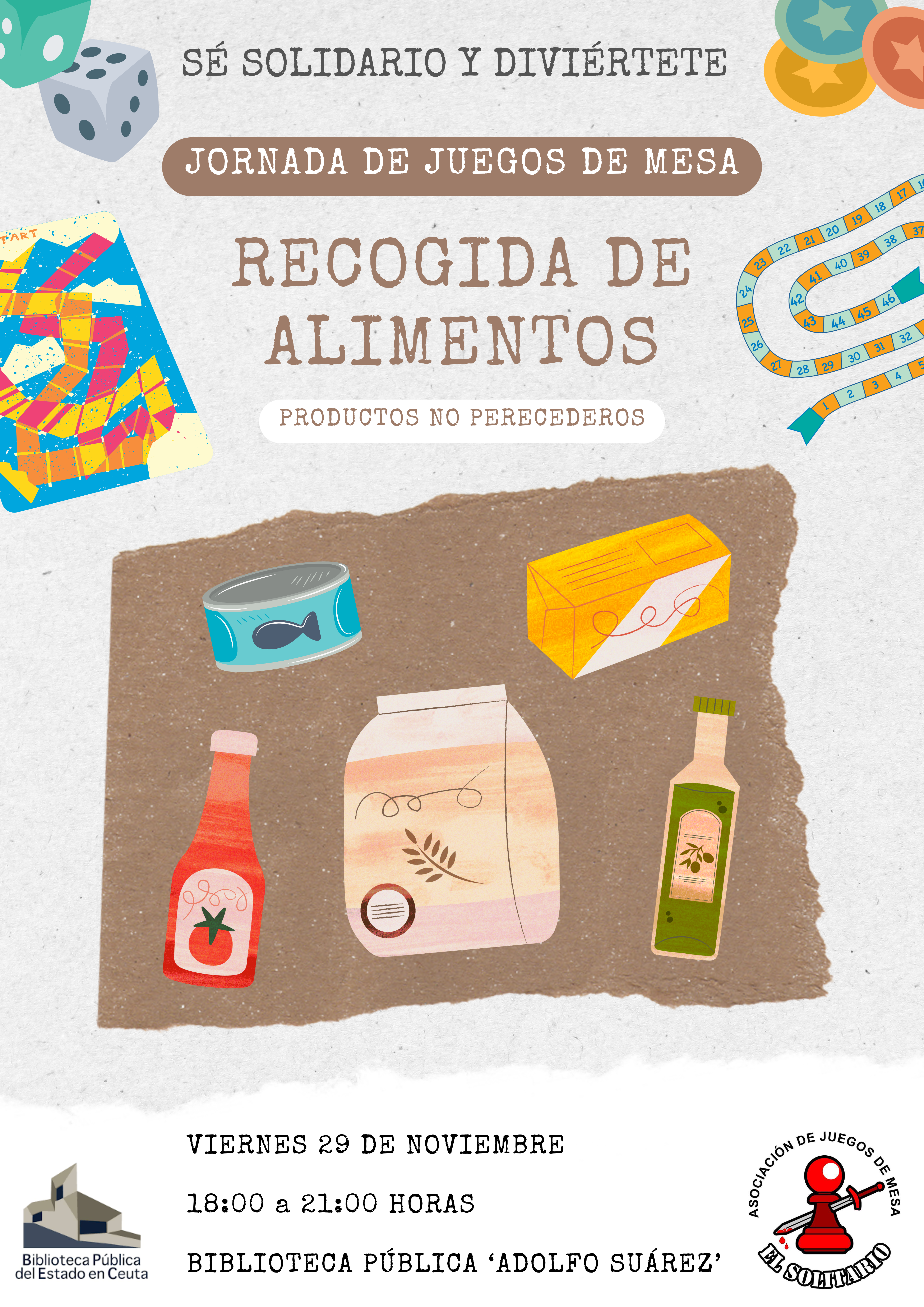 Cartel recogida de alimentos