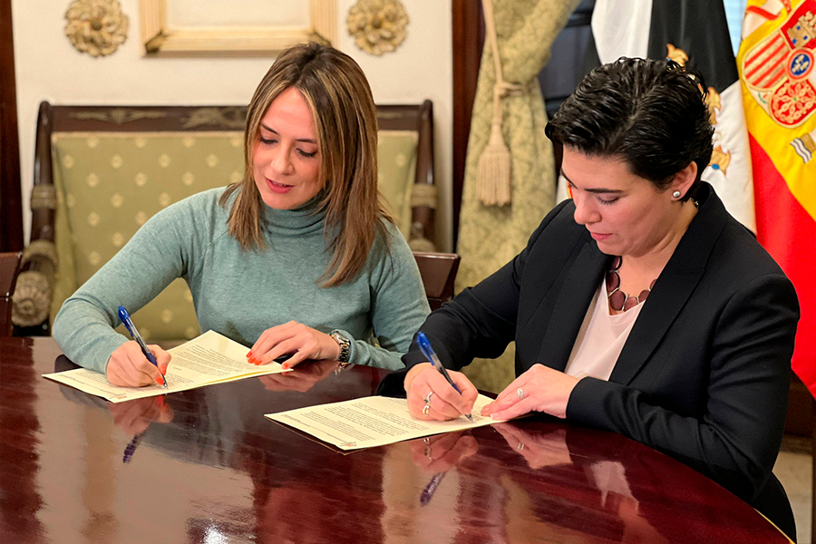 Firma del convenio con la Fundación Flutter