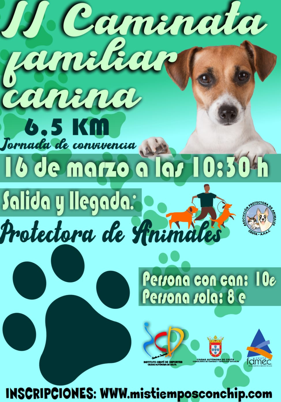 Cartel de la II Marcha Familiar Canina