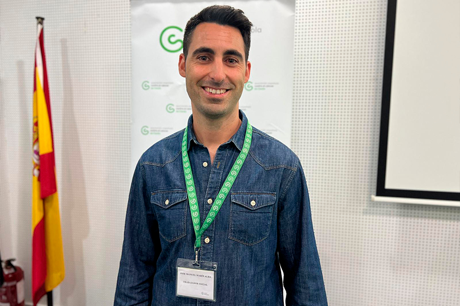 José Manuel Marín Alba, trabajador social de la AECC / Daniel Hernández