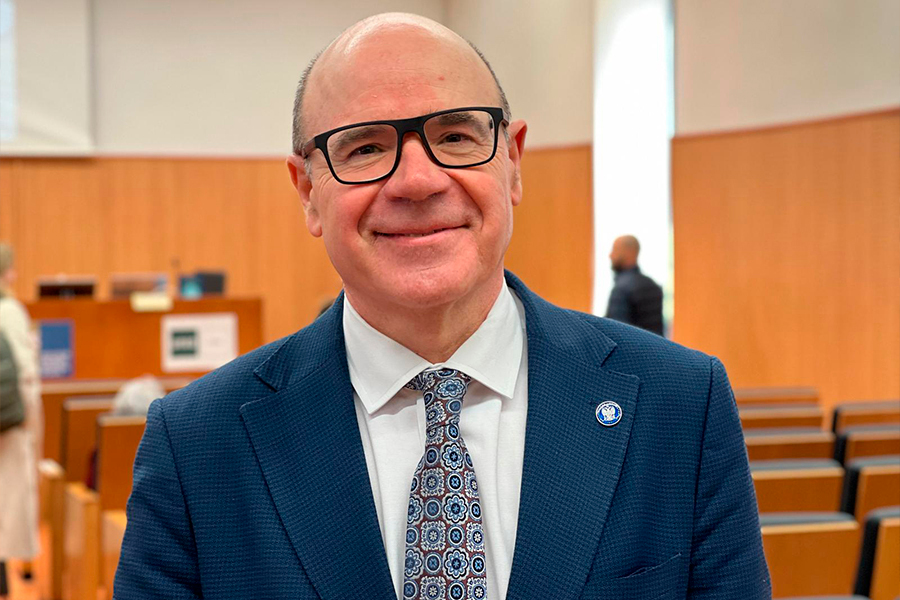 Pedro Mercado, rector de la UGR en la celebración de Santo Tomás de Aquino en el Campus Universitario - Daniel Hernández