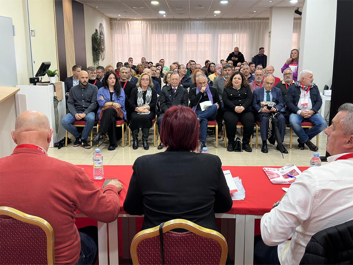 Pepe Álvarez en el Congreso Regional de Ceuta / Mohamed Ettouileb