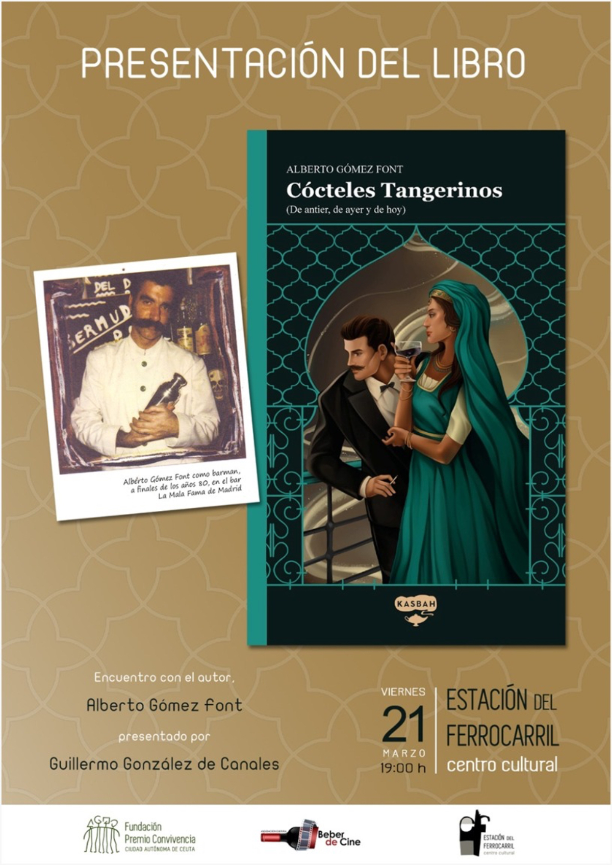 'Cócteles Tangerinos (De antier, de ayer y de hoy)', obra de Alberto Gómez Font / Cartel