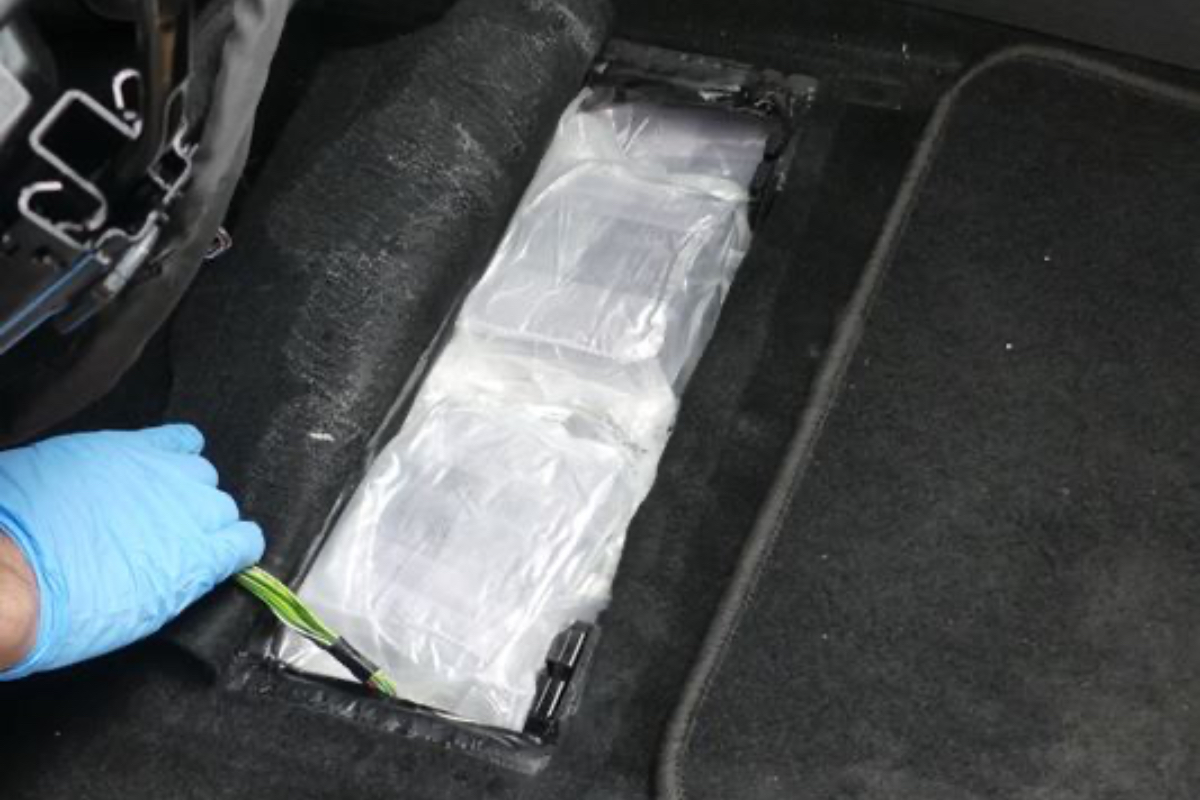 110 kilos de hachís intervenidos en un vehículo / Cedida