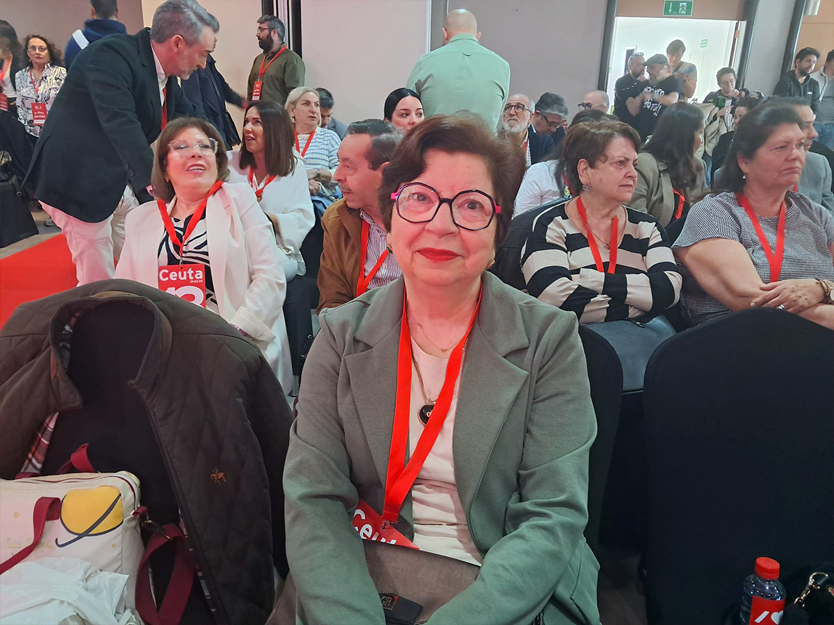 La ex-delegada del Gobierno, Salvadora Mateos, en el 
Congreso Regional del PSOE / César Martín