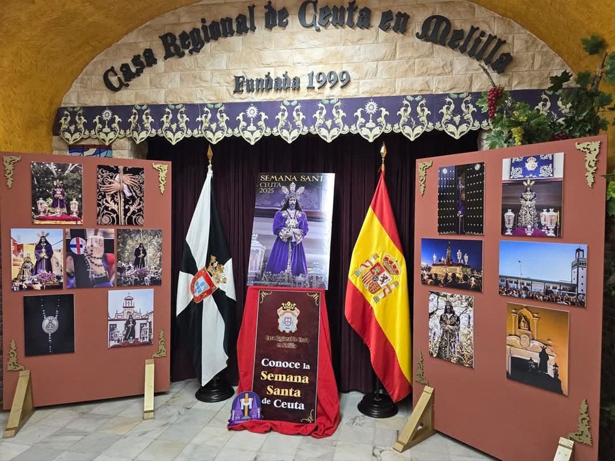 Exposición 'El Señor de Ceuta' en la casa regional en Melilla
