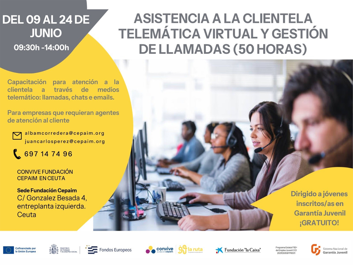 CURSOS ASISTENCIA TELEMÁTICA