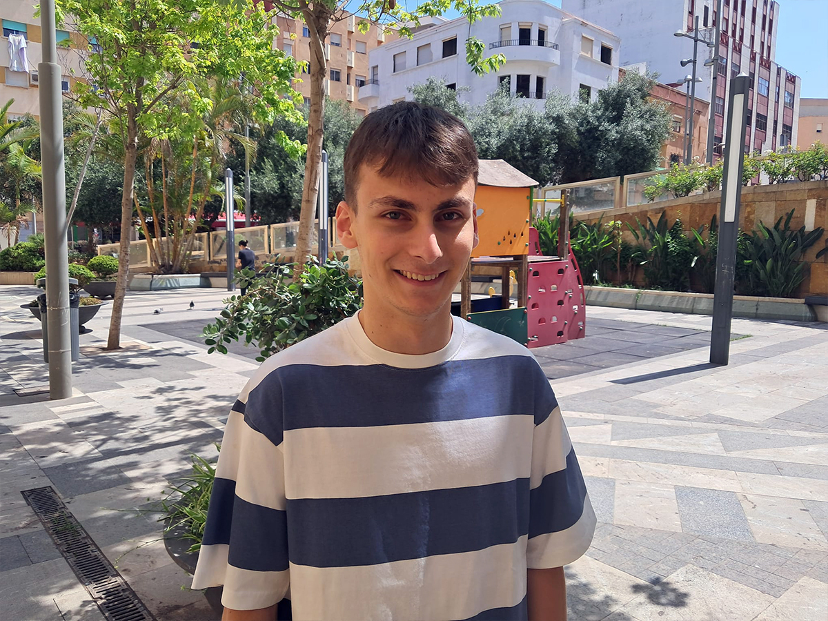 Nicolás García , la 2º nota más alta de la PAU 2025 en Ceuta / César Martín