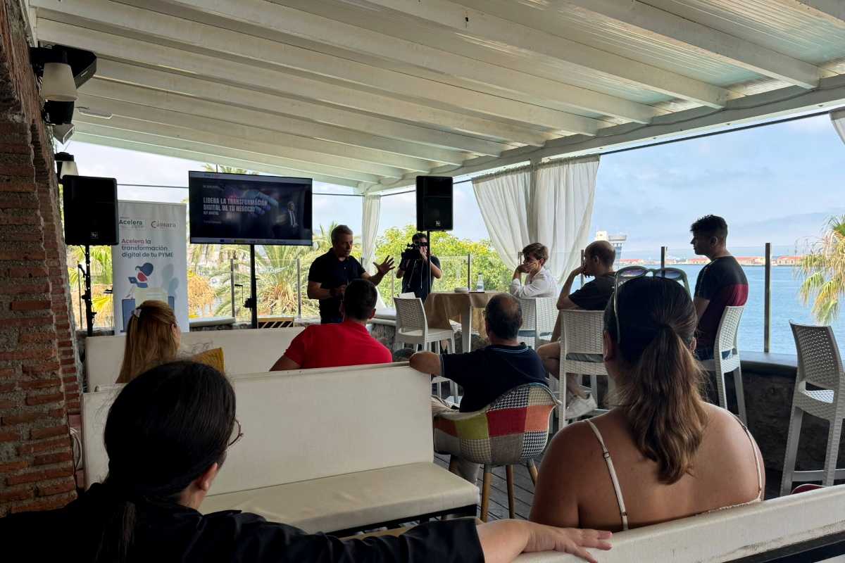 Enric Company, durante la charla de este lunes