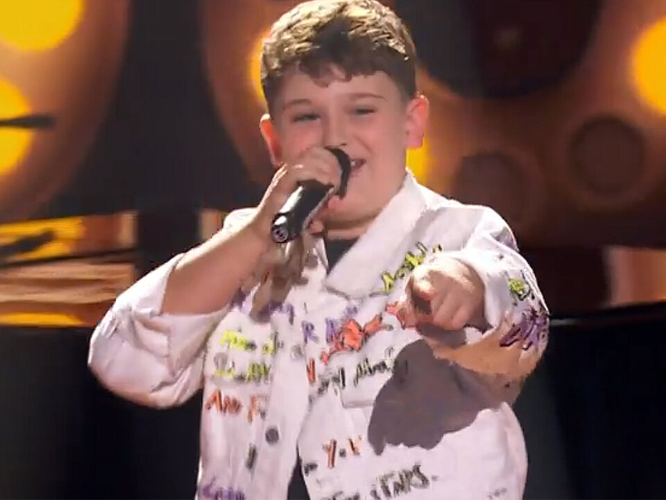 Miguel Ramírez en la semifinal de La Voz kids