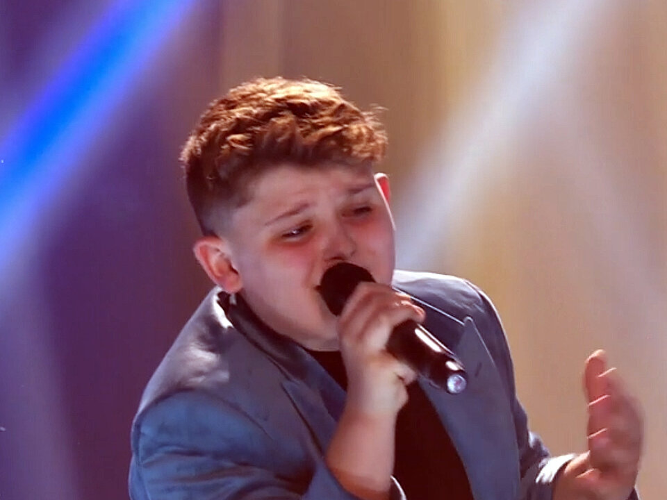Miguel en la final de La Voz Kids