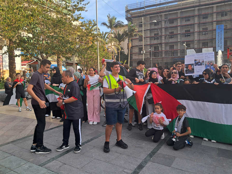 Marcha de estudiantes por Palestina / César Martín