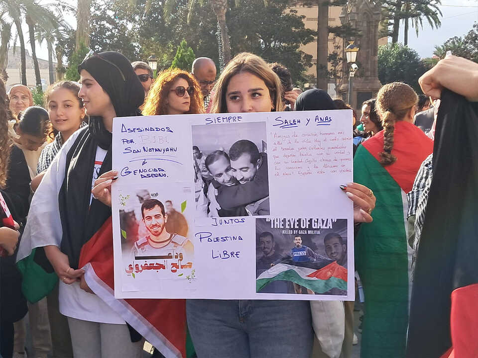 Marcha de estudiantes por Palestina / César Martín