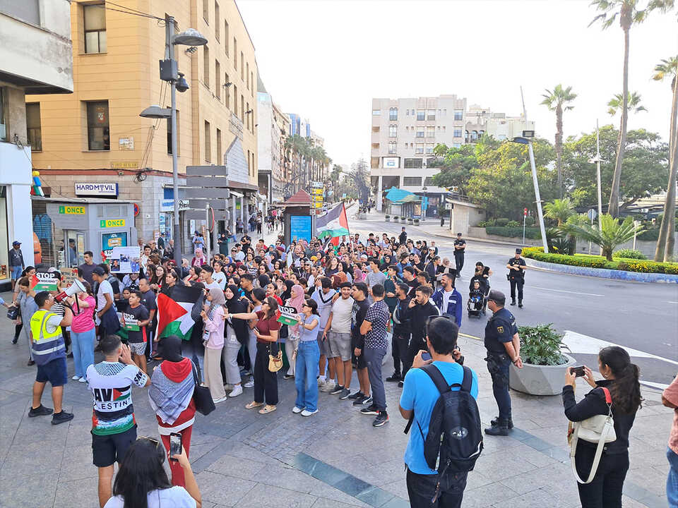 Marcha de estudiantes por Palestina / César Martín