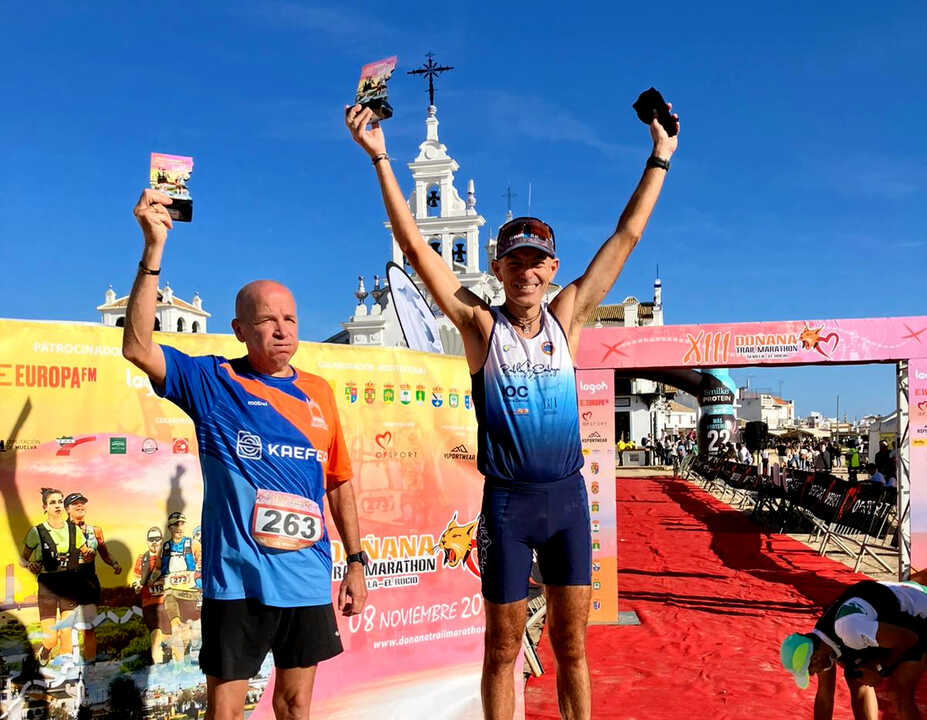 Jorge Ruiz, ganador en su categoría de edad en la Ermita del Rocío 