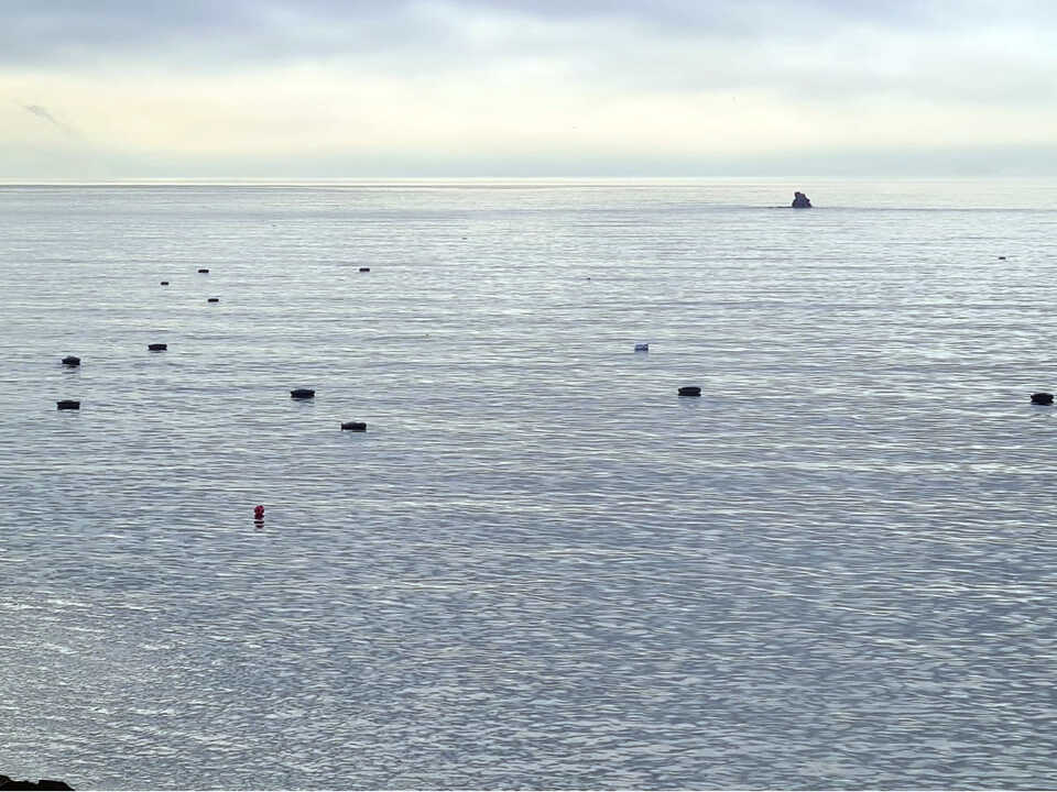Flotadores en el litoral ceutí