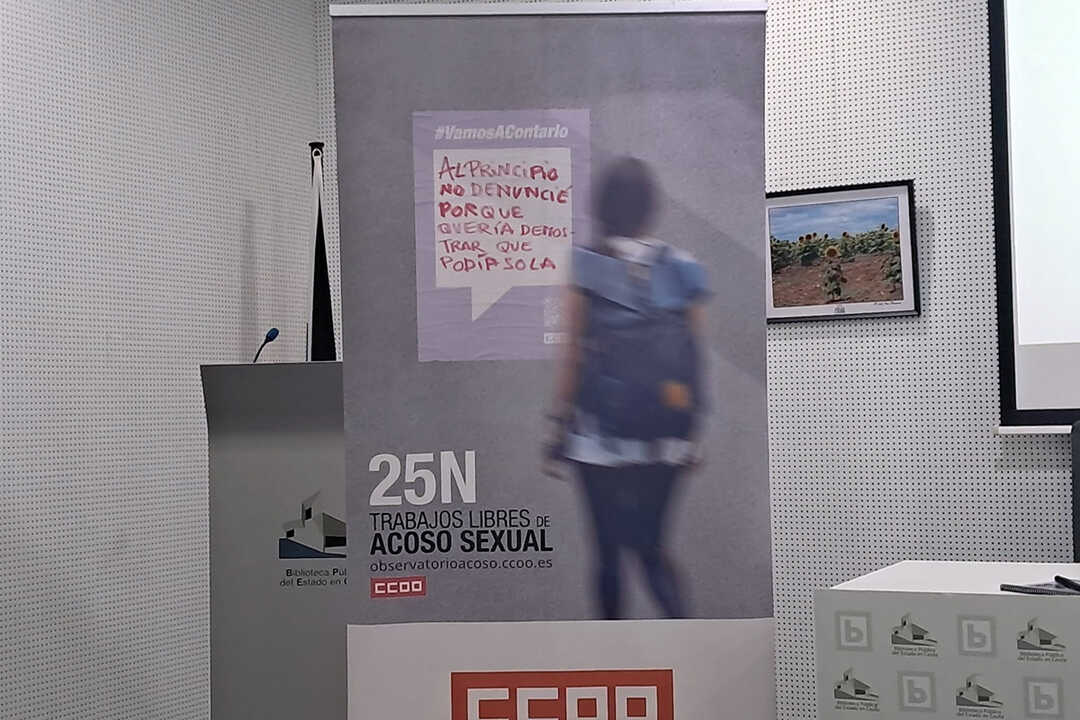 Presentación de las campaña para el 25n de CCOO / César Martín