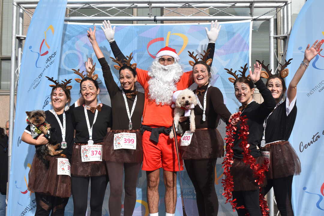 Participantes en la San Silvestre.