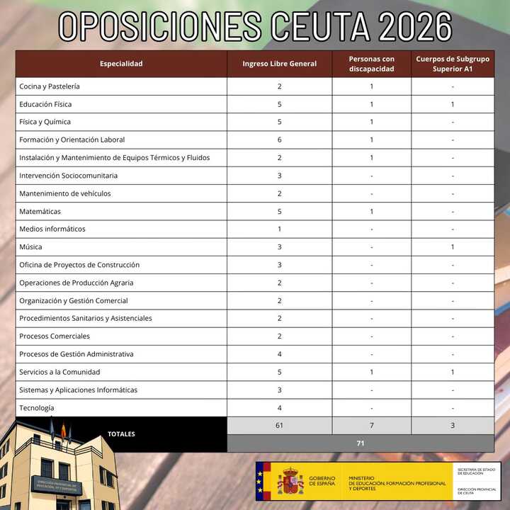 Distribución de plazas por especialidades y turnos / Dirección Provincial de Educación