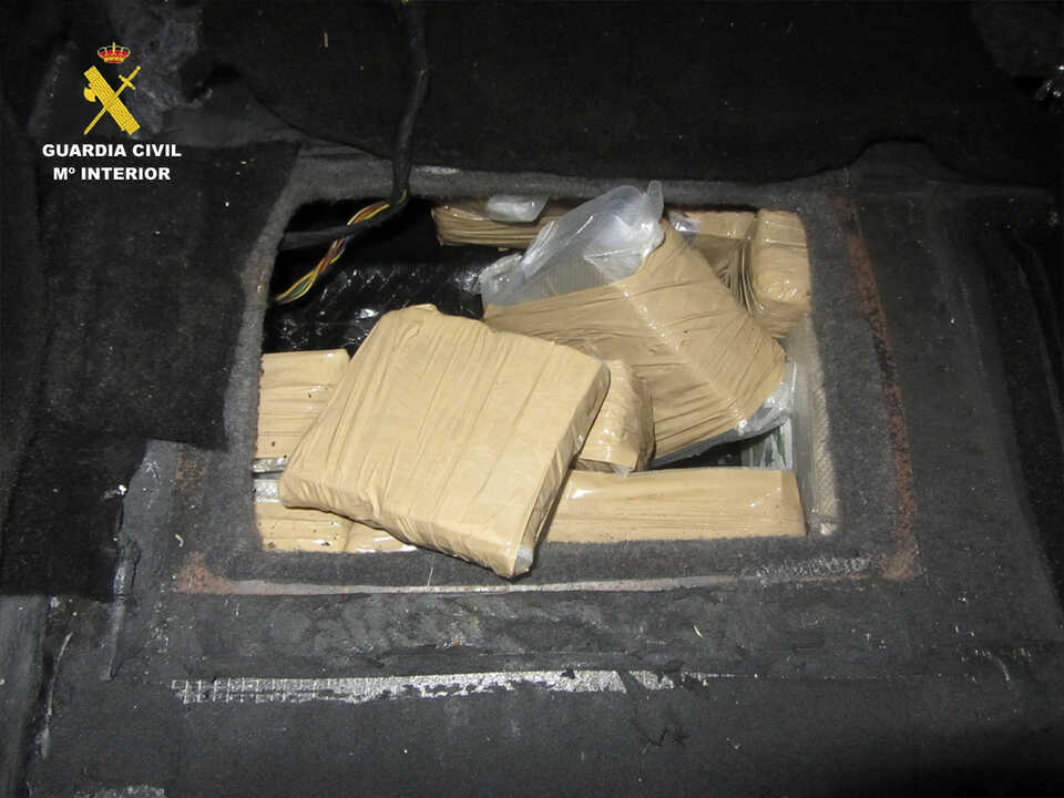Droga intervenida en la aduana del Tarajal