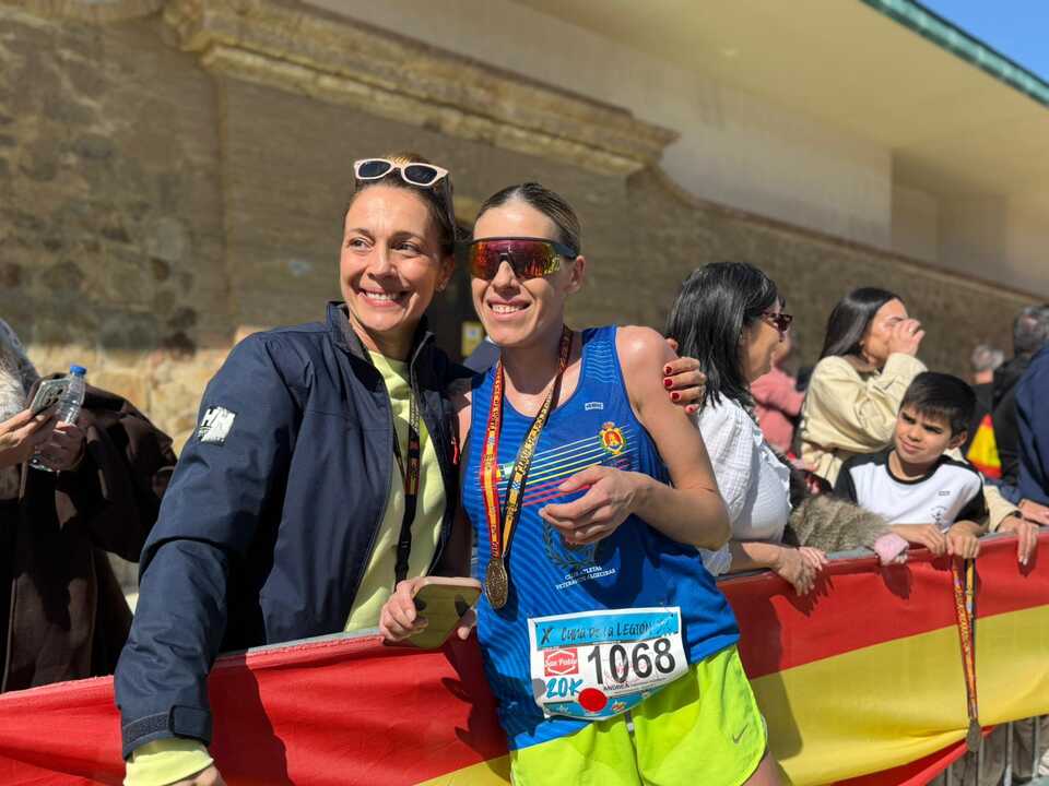Andrea Cantizano, segunda clasificada de los 20 kilómetros de la Cuna de la Legión.