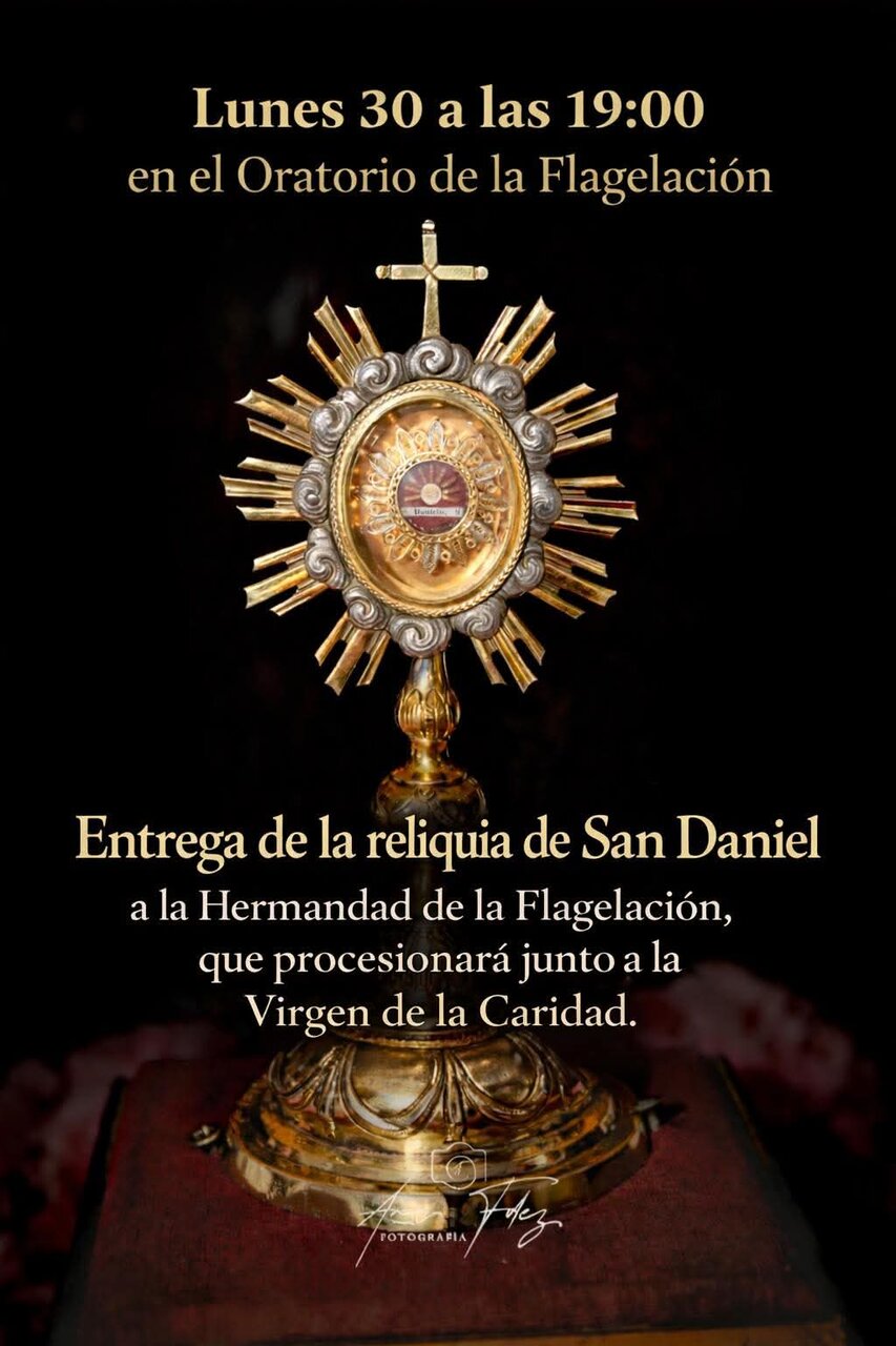 Cartel de la Entrega de la reliquia de San Daniel